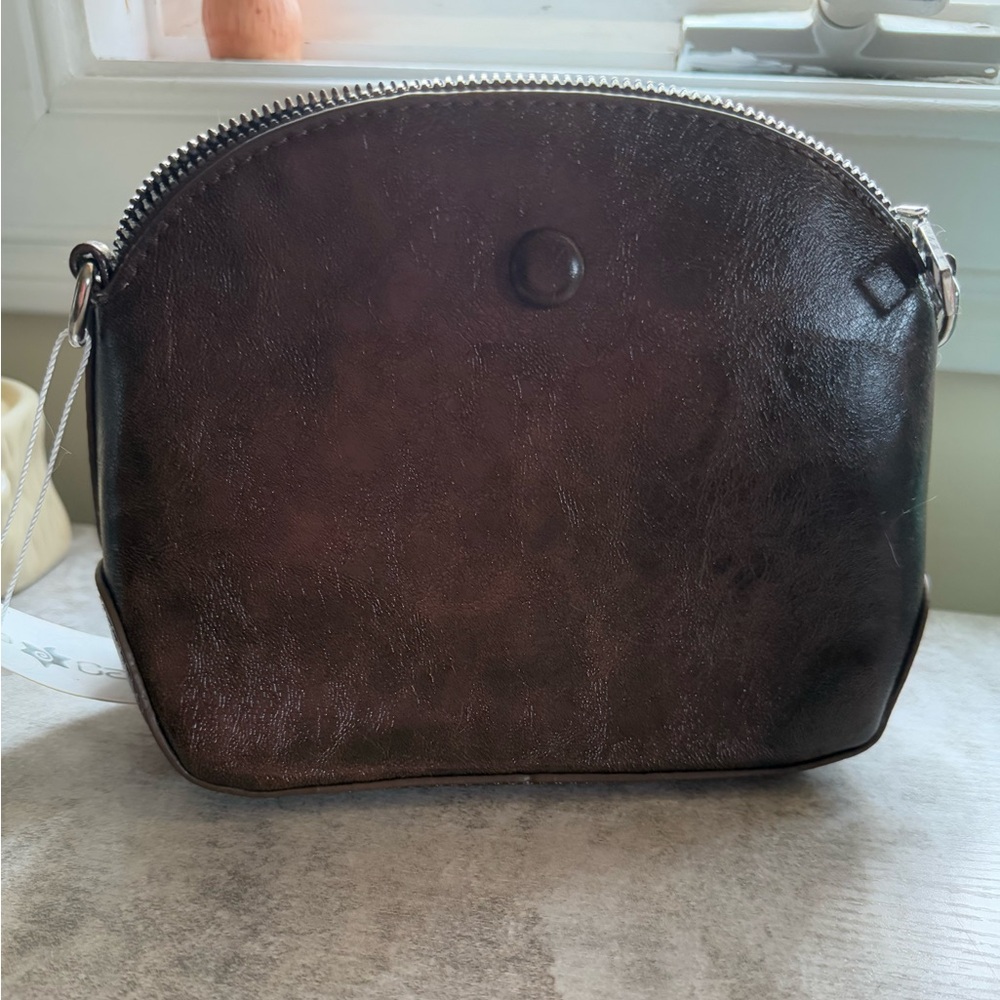 NWT Elegant Brown Caracol Crossbody Bag
